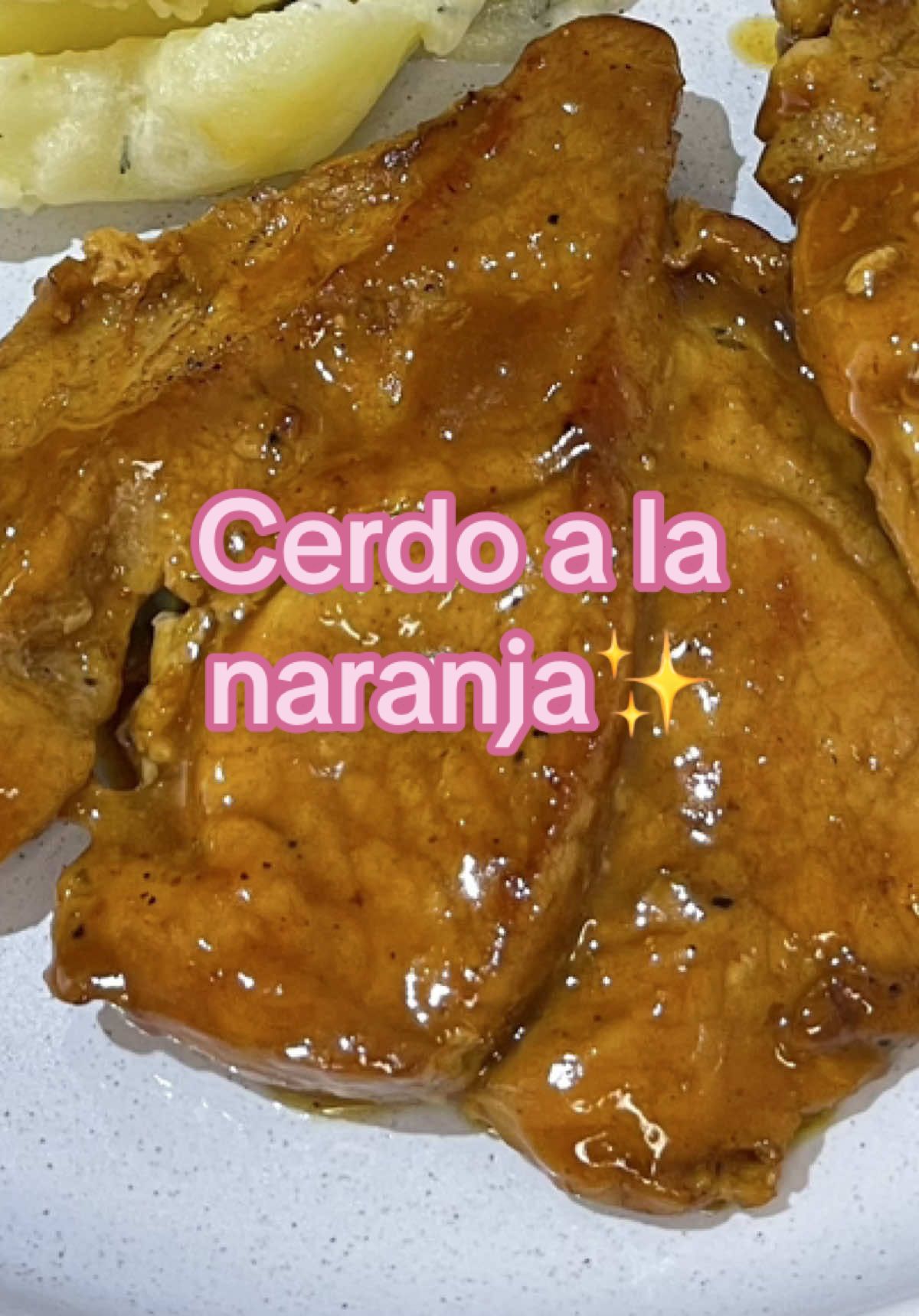 Respuesta a @Celes López  Cerdo a la naranja✨ Ingredientes  Pierna de cerdo  Salsa soya Sal Ajo en polvo Pimienta  Color Naranja Miel Pizca harina de trigo o fécula de maíz  #Recipe #recetas #naranja #cerdo #recetasfaciles #recetasrapidas 