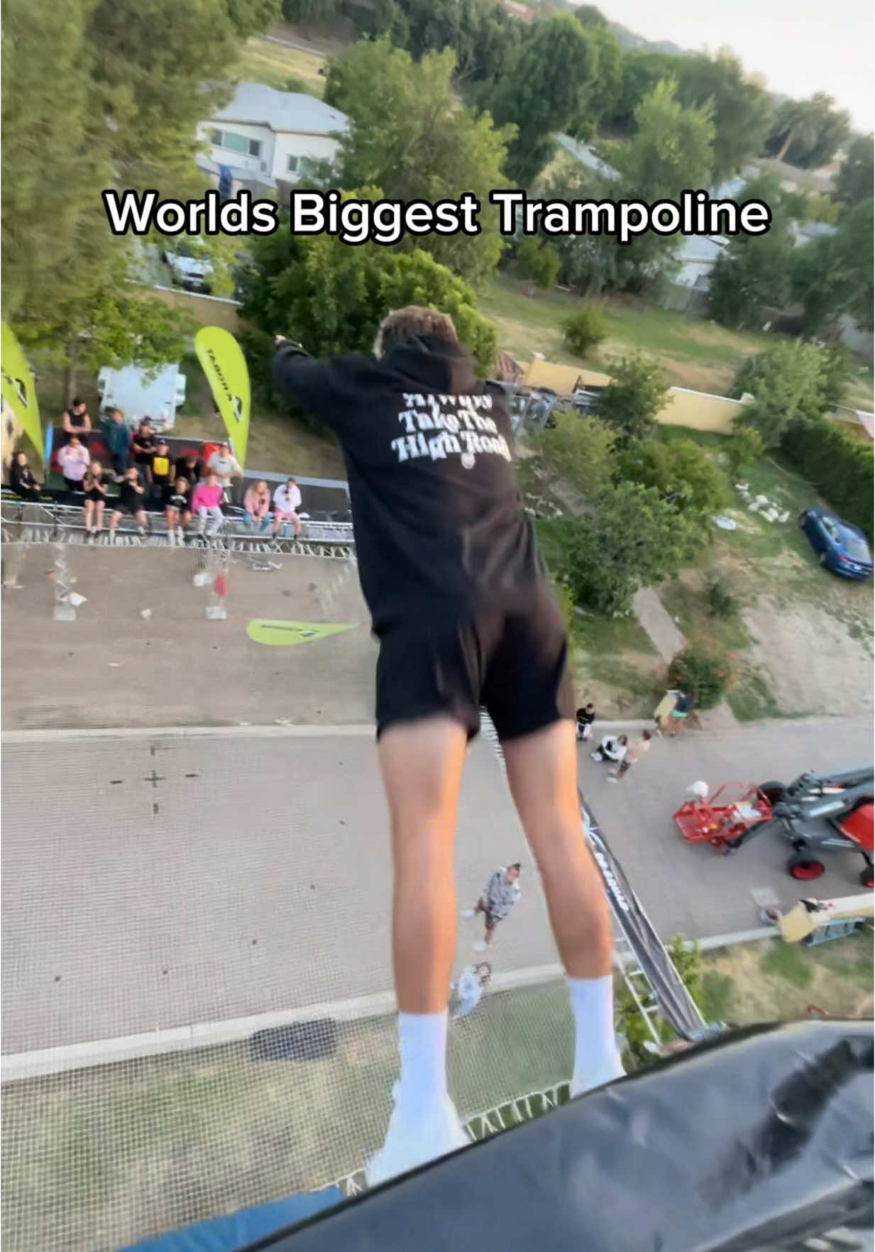 Jumping on the world, biggest trampoline 🤯 @Dunking Devils Squad 