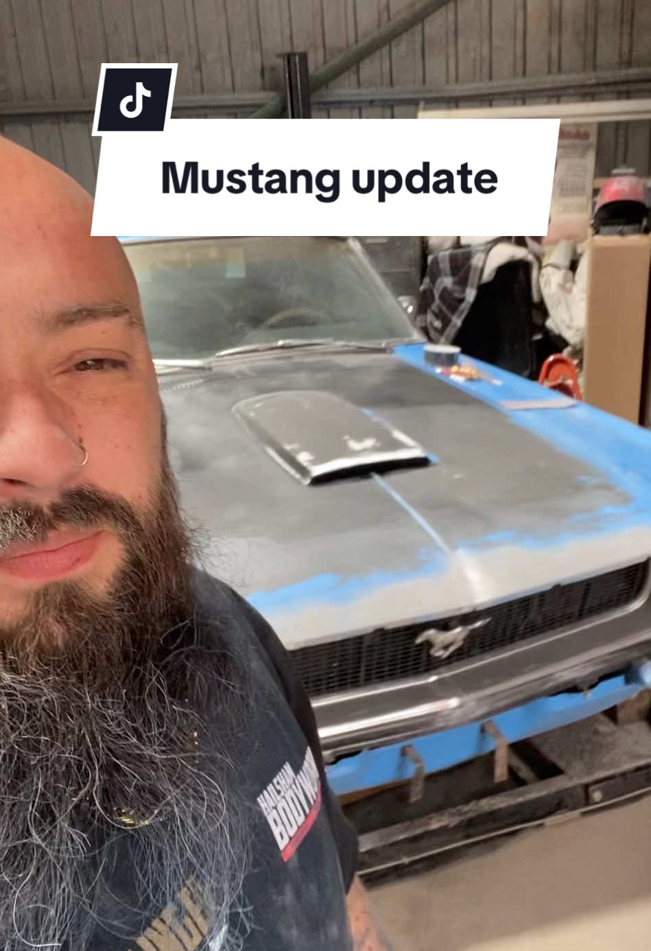 Update on the mustang job #gunslingerspeedshop #mustang #painting #custompaint 