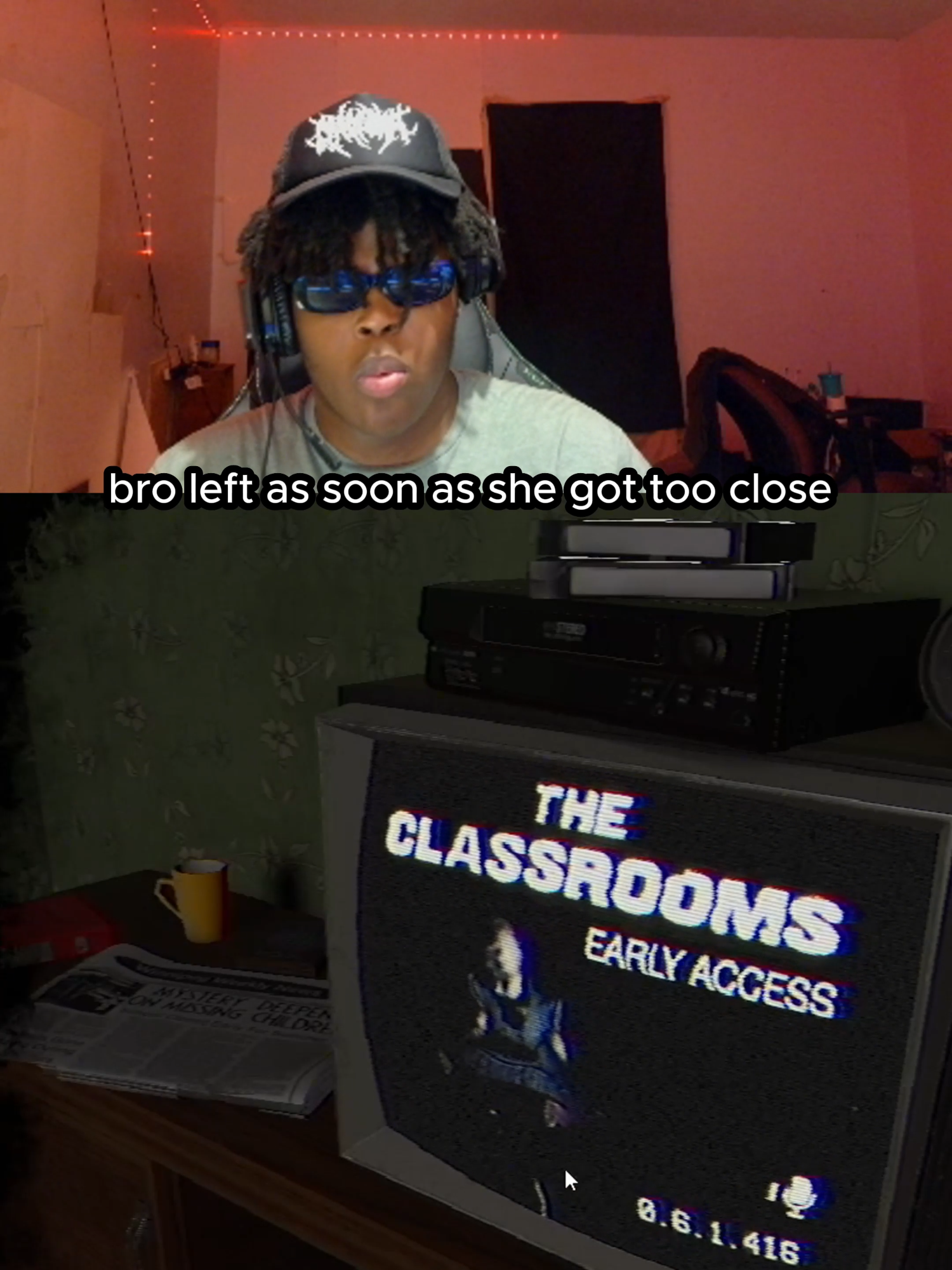 king of leaving games 😂 (Twitch/YT: HeyyVance) #theclassrooms #themortuaryassistant #scarygames #jumpscare #fypage #viral