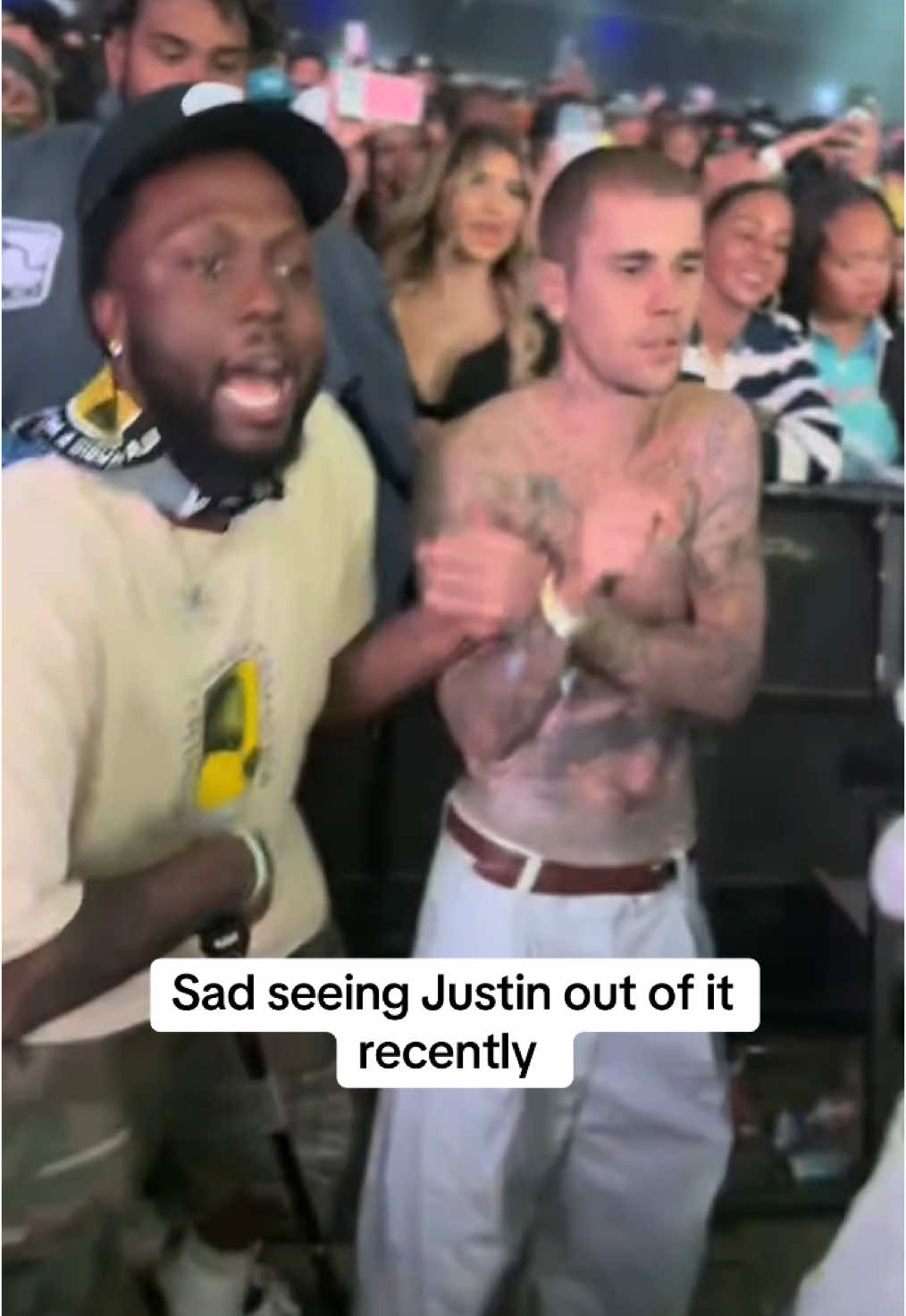 Am I the only one that has noticed how out of it he’s been ?  Vc: @Shaqo  #creatorsearchinsights #coachella #coachella2025 #coachellavalley #coachellaweekend2 #justinbieber #justinbieberedits #addict #addictionawareness 