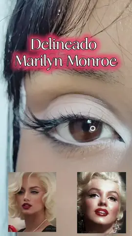 ✨🎙️🌹 Delineado Marilyn                     Monroe ✨🌹  Fica aqui um pouquinho pra aprender essa Make icônica de décadas ✨  #delineado #makeup #Eyeliner #marilynmonroe #inspiration #tutorial #make 