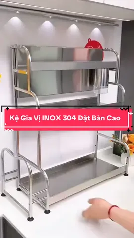 Kệ Gia Vị INOX 304 Đặt Bàn Cao #kegiavi #kegiavinhabep #kenhabepdanang #kedanang #kedanang4tang 