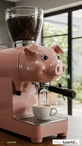 Pig Coffee Maker 🐷☕️ Link in bio or check comments for details! Start your day with a smile using this adorable pig-shaped coffee maker—because even your mornings deserve a touch of charm and whimsy! ✨🥛 #CoffeeMaker #PigDesign #Luxarts #CoffeeLovers #UniqueKitchen #MorningJoy