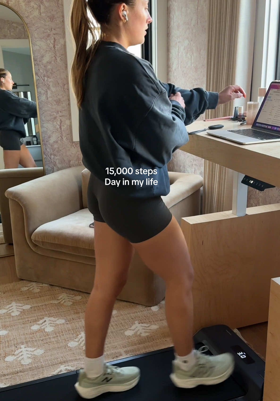 the morning steps will set you sooo far ahead with steps 🫡 #dayinmylife #dayinthelife #dayinthelifevlog #morningvlog #routine #stepcount #walking #walkingpad #walkingpadathome #walkingpadtreadmill #timestampvlog #asmrvlog #asmr 