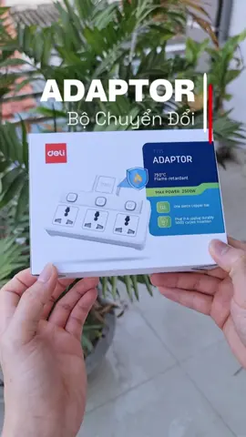 ADAPTOR Bộ Chuyển Đổi Deli #adaptor #bochianguon #ocamdien #odiendanang #dientutienich #deli 