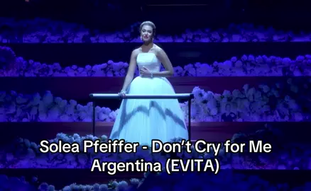 In honor of Evita going to the West End soon, had to post this throwback of Solea as Eva!  #soleapfeiffer #evita #evaperon #broadway #broadwaymusical #dontcryformeargentina #evitamusical #rachelzegler #musicaltheatre 