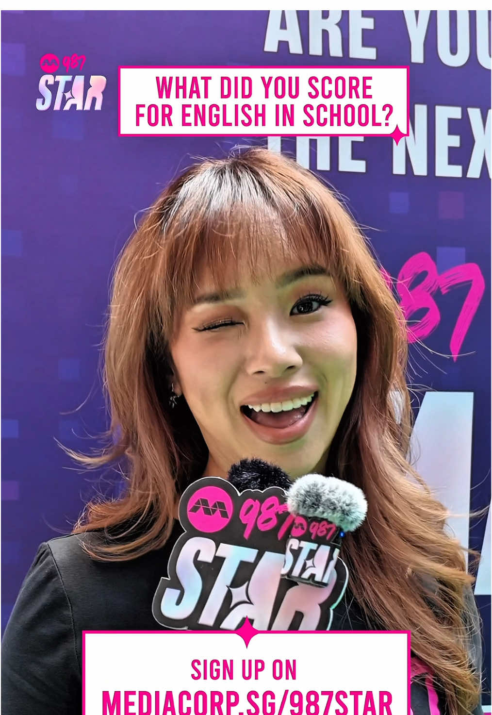 Language is something, but it is not everything. Show us your shining personalty by signing up for 987 Star via the #linkinbio now!🤩 #987fm #987star @thatperfumegirl 🍒 @Gerald Koh @Kimberly Haley Wang @Zelcrust 