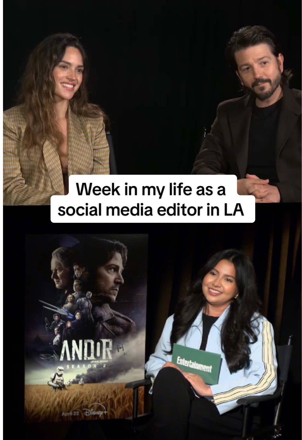 a jam-packed week spent interviewing #DiegoLuna and the cast of #Andor, Michel from #GilmoreGirls, and the cast of #abbottelementary 💫 