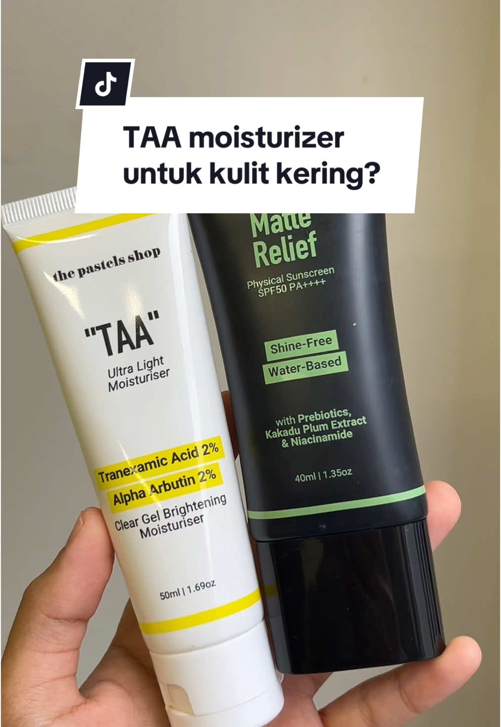 Replying to @siti hawa Boleh ikut tips ni untuk pakai TAA Moisturizer bagi kulit kering.  Semoga Membantu! ❤️