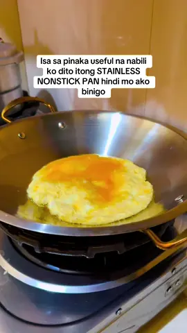 Napaka worth it nitong stainless nonstick pan #stainlesspan #nonstick #stainlesssteelpan #stainlesspan #cookware #kitchenware #pan #fryingpan #nonstickpans 