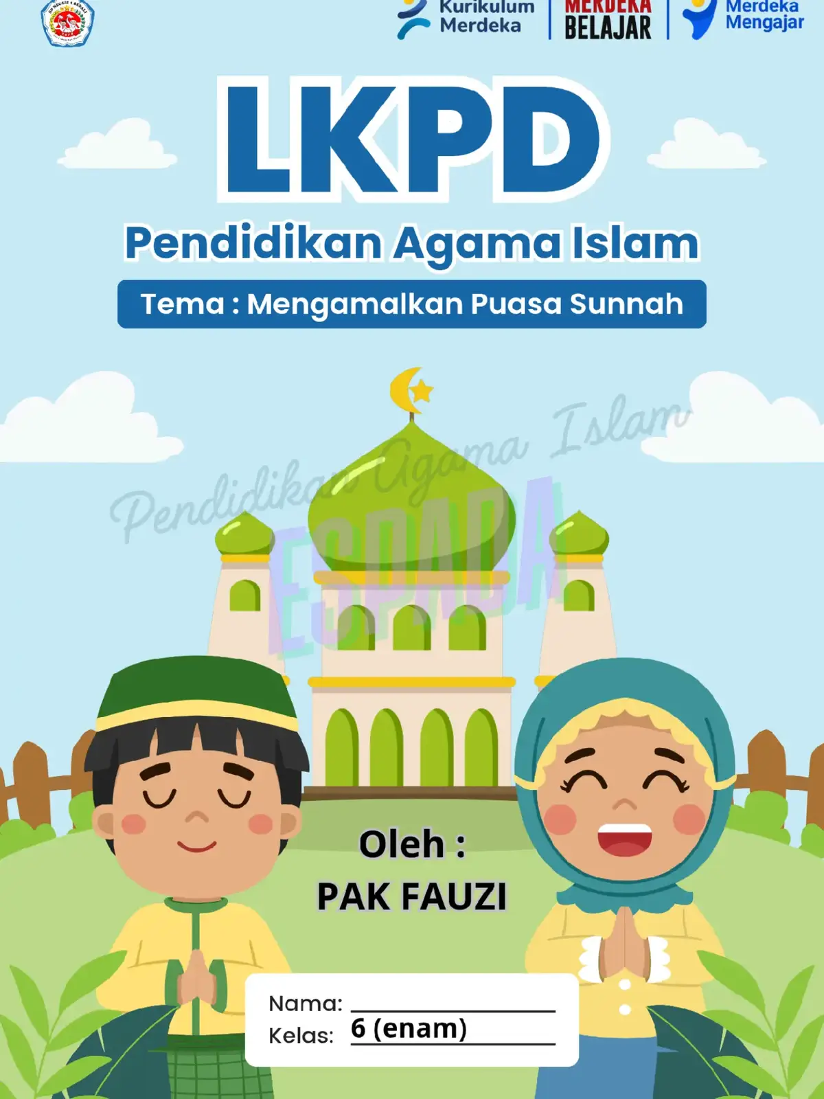 Lkpd PAI, kelas 6 SD Negeri 4 Bedali, Mengamalkan Puasa Sunnah #lkpdpai #lkpd #puasa #pai #sd 