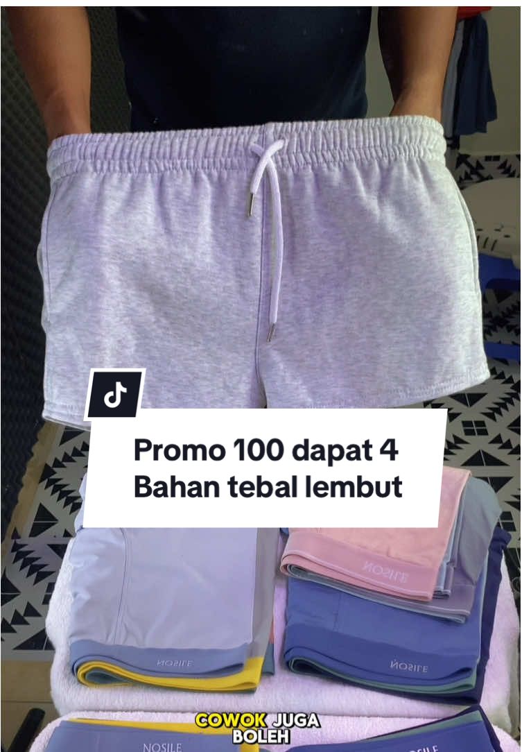 Promo murah celana pendek hanya 100 rb dapat 4 pcs bahan se mewah ini #celanakolor #celanapendek #celanasantai #celanapendekmurah #celanarumah 