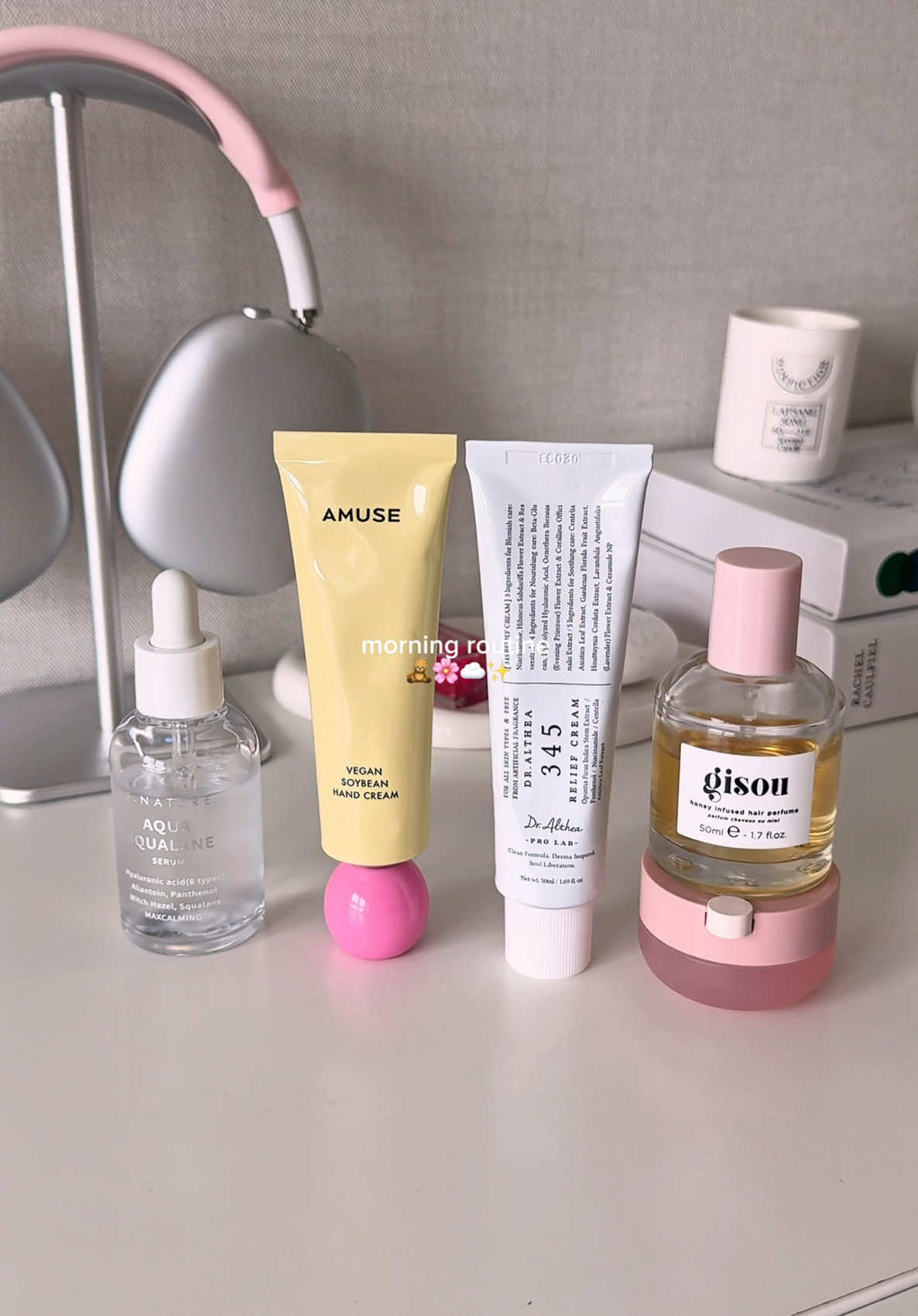 morning diaries!! 🧸✨🌸☁️ #morningroutine #morningdiaries #skincare #kbeauty #koreanskincare #wellness #aestheticvideos #pinterestaesthetic #pinterestinspo #fyp #pourtoi @S.NATURE @Gisou @LANEIGE Europe @AMUSE Seoul 