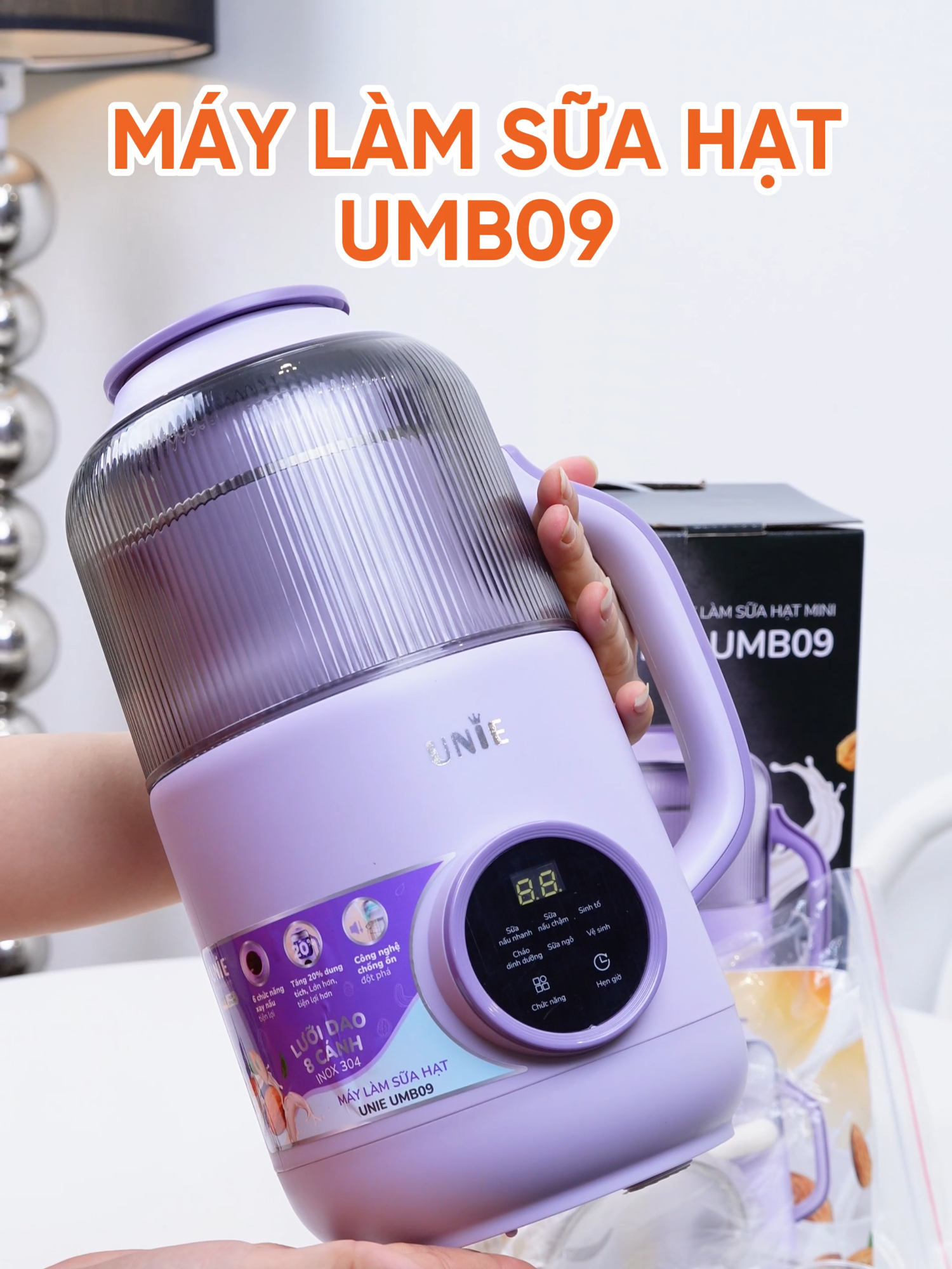 Máy làm sữa hạt UNIE UMB09 #Unie #unievietnam #maylamsuahat #UMB09 #sale