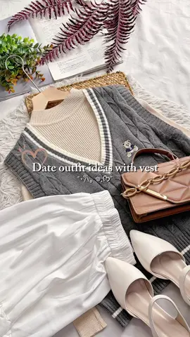 Dating outfit with cute vest 😍✨ #fypシ #fyp  #fashion #ootd #girlsfashion #outfitideas