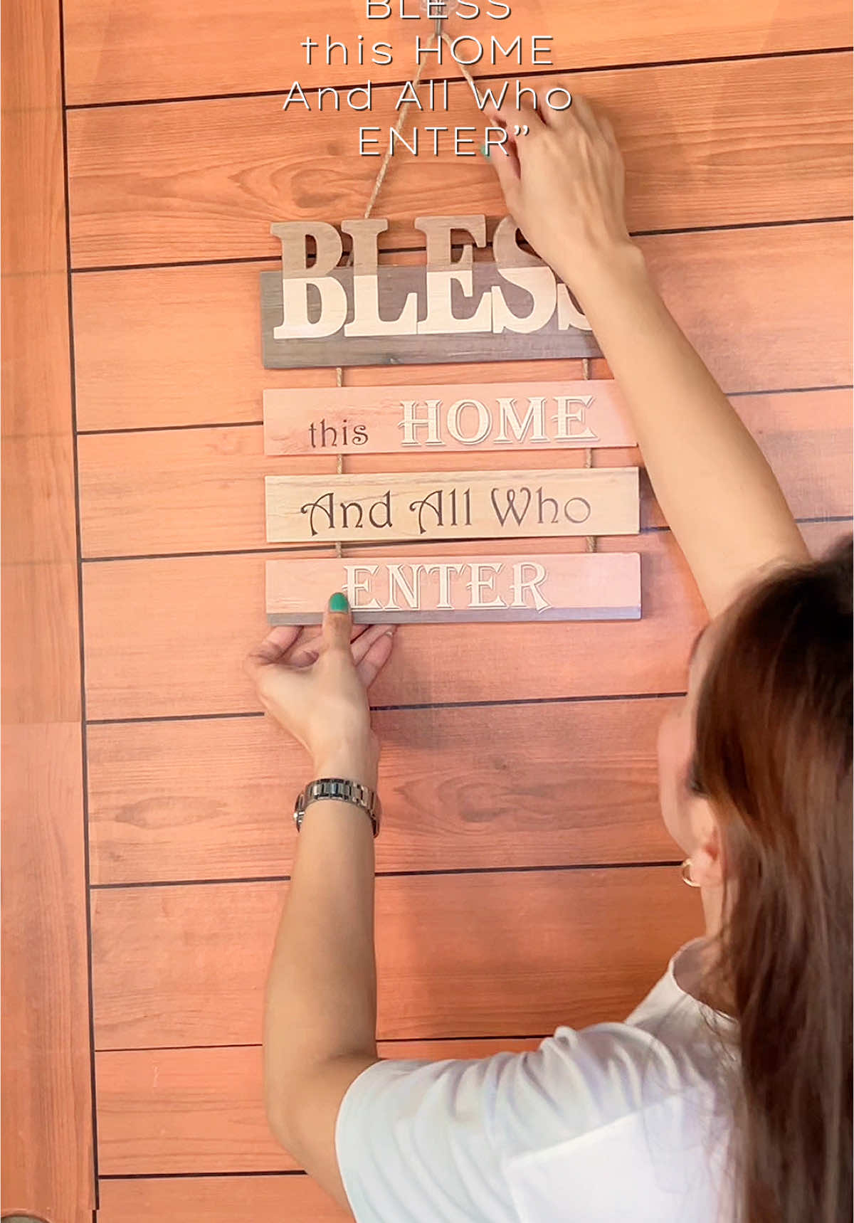 Bless this home and all who enter. #hangingdoordecor #walldecor #homefinds #homedecor 