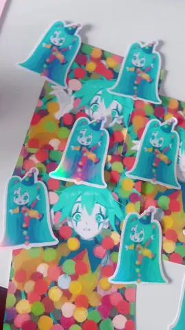 i designed clown miku sticker and clown miku card for an art rally 🥳 do zobaczenia na WTFach i zapraszam do wziecia udzialu (ilosc ograniczona!)
