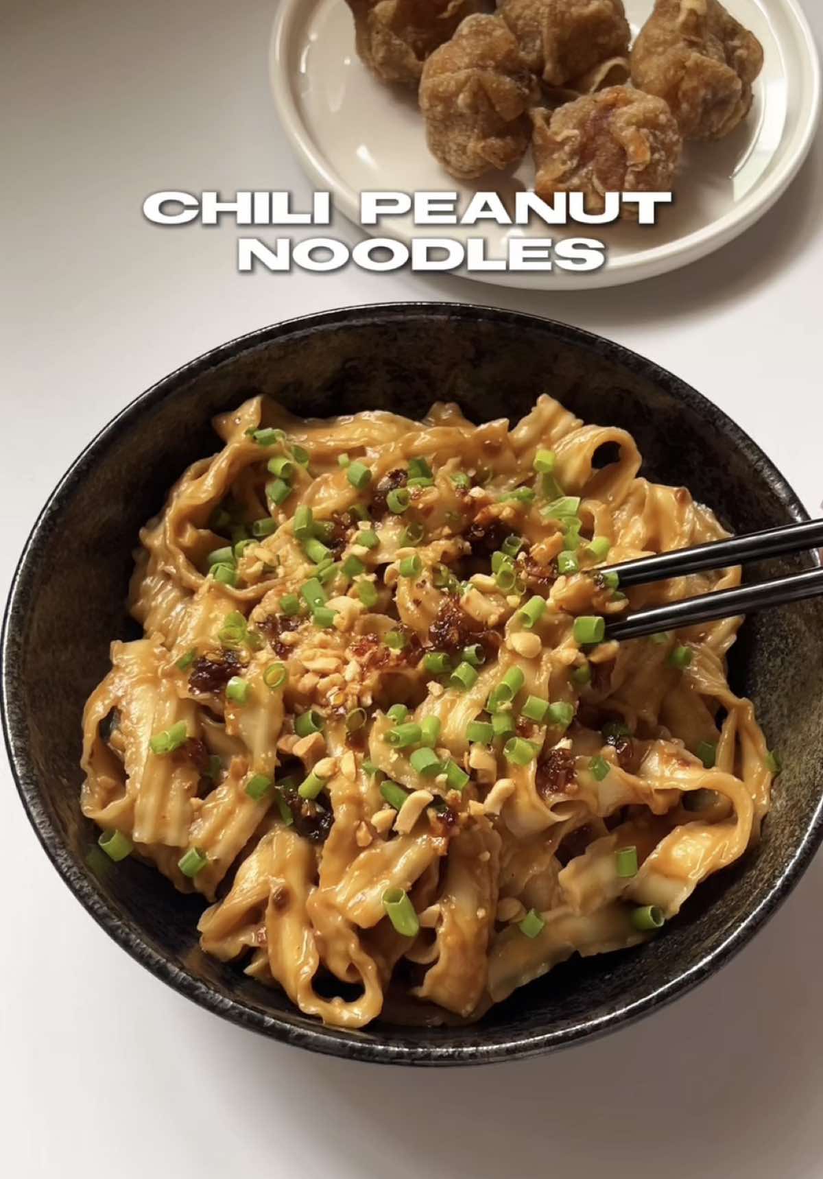 Replying to @sjpbee Chili Peanut Noodles 🍜 10 minute lazy meal!  Recipe: 100g knife cut noodles  2 tbsp peanut butter 1 tbsp soy sauce 1/2 tbsp oyster sauce 3 cloves minced garlic 1 1/2 tsp chili garlic - adjust to your liking 1/2 tsp sugar - optional, remove if you’re using sweet peanut butter 2 tbsp noodle water - adjust to your preferred sauce consistency  green onion crushed peanuts chili garlic #chilipeanutnoodles #spicypeanutnoodles #lazyrecipes #easymeals #noodlerecipes #foodieph #foodtokph 