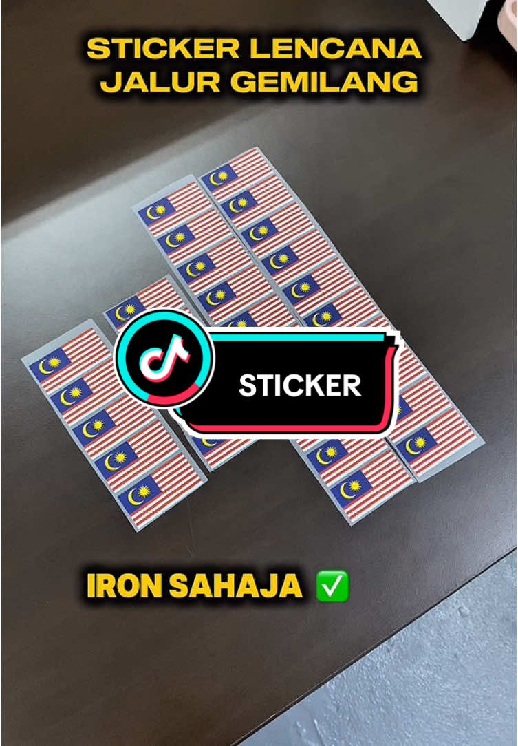 Lencana Jalur Gemilang 🇲🇾 #jalurgemilang #benderamalaysia #lencanasekolah #stickeriron 