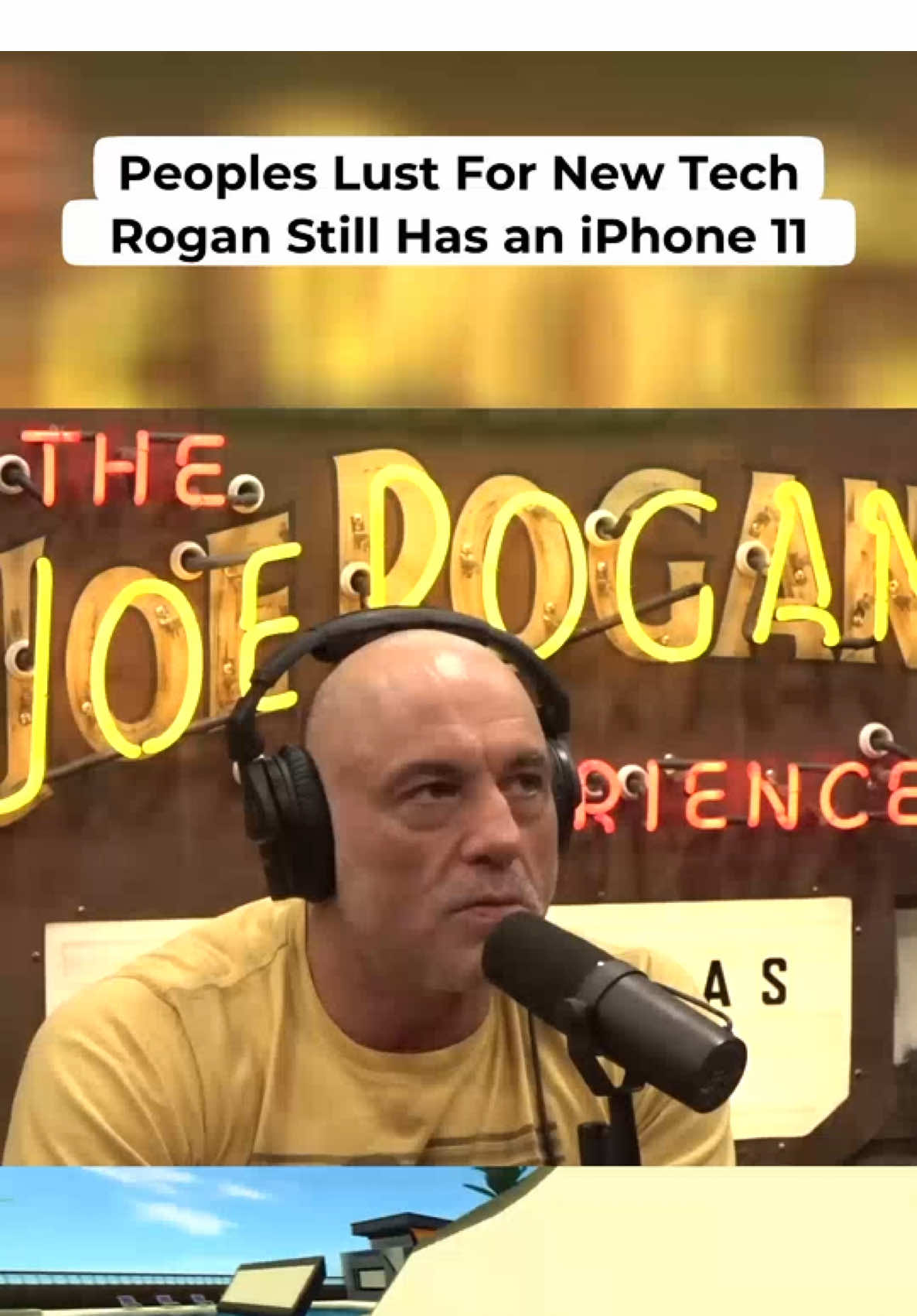 Joe Rogan’s still rocking an iPhone 11 while everyone’s chasing the newest tech #JoeRogan #OldiPhoneGang #TechTalk #PodcastClips #ClipCast #staysimple 