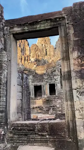 Bayon Temple #Cambodia #TravelGoals #SunsetLovers #Wanderlust #TempleVibes #AngkorWat 
