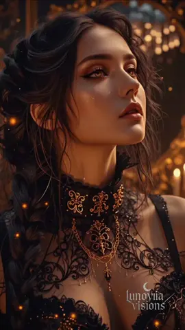 The Embers of Elegance #gothic #gothicgirl #aesthetics #aiart #livewallpaper #aianimation 