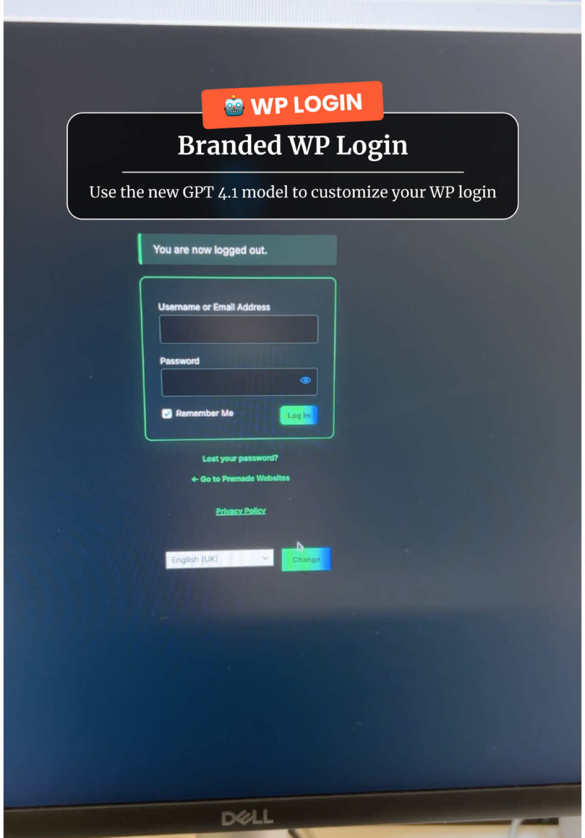 I branded my WordPress login dashboard using AI 👌 You need to go to the Open AI playground to access the new 4.1 model.  Then get a screenshot of the backend code from the Google Inspect tool.  Upload this screenshot to the new Chat GPT model and ask it to find the relevant class names and IDs from the sreenshot in order to customize the colors of each element.  Keep doing this until you get the look you want.  This took me about 4 tries with the new Open AI 4.1 model.  #openai #chatgpt41 #wordpress 
