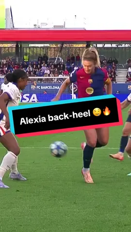 Alexia’s back-heel assist 🥵 #UWCL #ChampionsLeague #AlexiaPutellas #FCBFemení #Barcelona #WomensFootball 