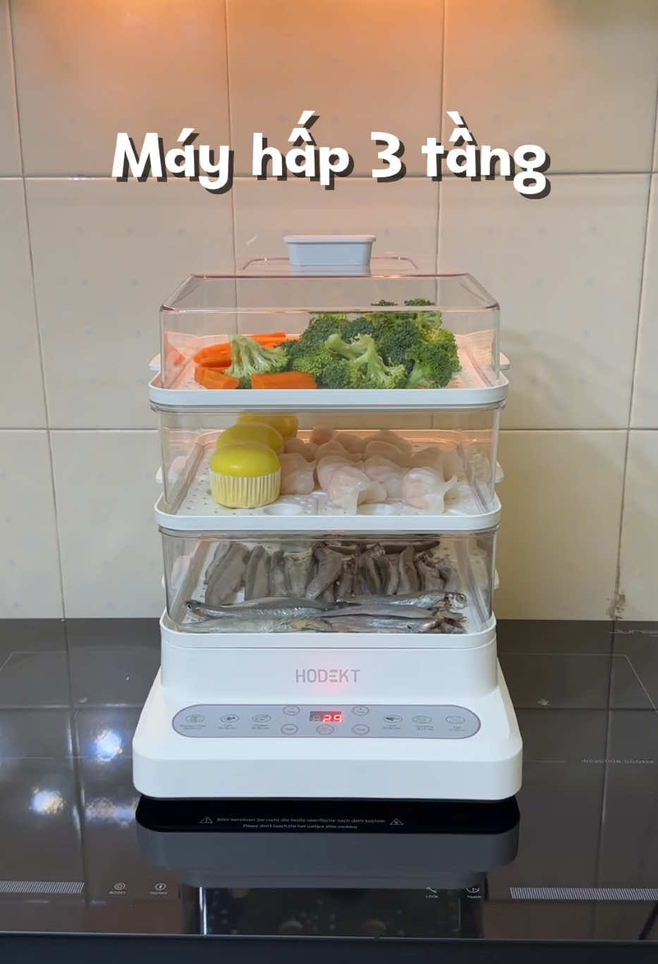 Một chiếc máy hấp 3 tầng đáng đầu tư 💪🏻. #mayhap #mayhapthucpham #hodekt #dogiadung #cogainho_review 