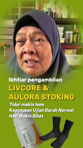 Dulu tiap malam susah tidur, badan pun rasa lemah je. Lepas mula makan Livcore dan pakai stoking Aulora — tidur makin lena, badan rasa ringan.  Bila check darah… doktor senyum, 'Darah dah normal, dah takde tanda-tanda masalah hati tak sihat'  Siapa sangka perubahan kecil boleh bagi kesan besar. Jangan tunggu sakit baru nak jaga. #Livcore #aulorasocks #livcoretestimony #livcoretestimoni #susahtidur  #TidurLena #KesihatanHati #JagaDiri #aulorasockswithkodenshi #stokingaulora #ujiandarah #ubathati #ubattidur #hatisihat #masalahhati #tidurnyenyak #bloodtest #sihat #kekalsihat #cheras #kajang #bangi #kualalumpur #selangor 
