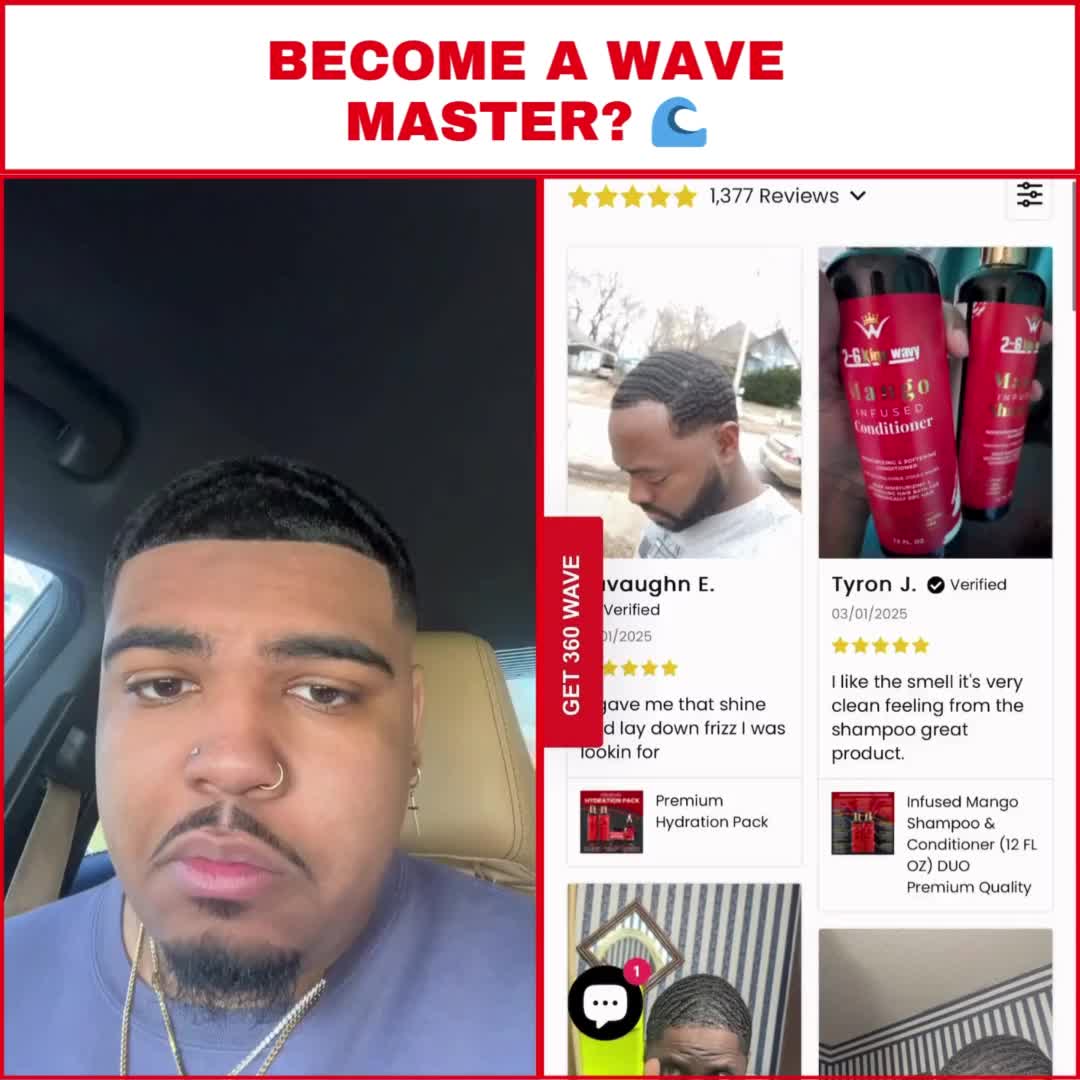If you got dry waves like me, you NEED that 26 King Wavy Butter Moisturizer 🌊🔥 Keeps ya waves juicy, soft, and spinning. Trust me. #26KingWavy #WaveCheck #ButterMoisturizer #360waves #HairCareGame