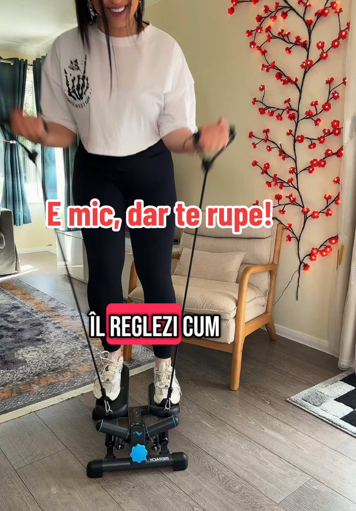 MERACH Mini Steppers for Exercise, Twist Stepper with Resistance Bands, 150 kg Capacity Stair Step Cardio Equipment for Full Body Workout#steppers #exerciseathome #fullbodyworkout 