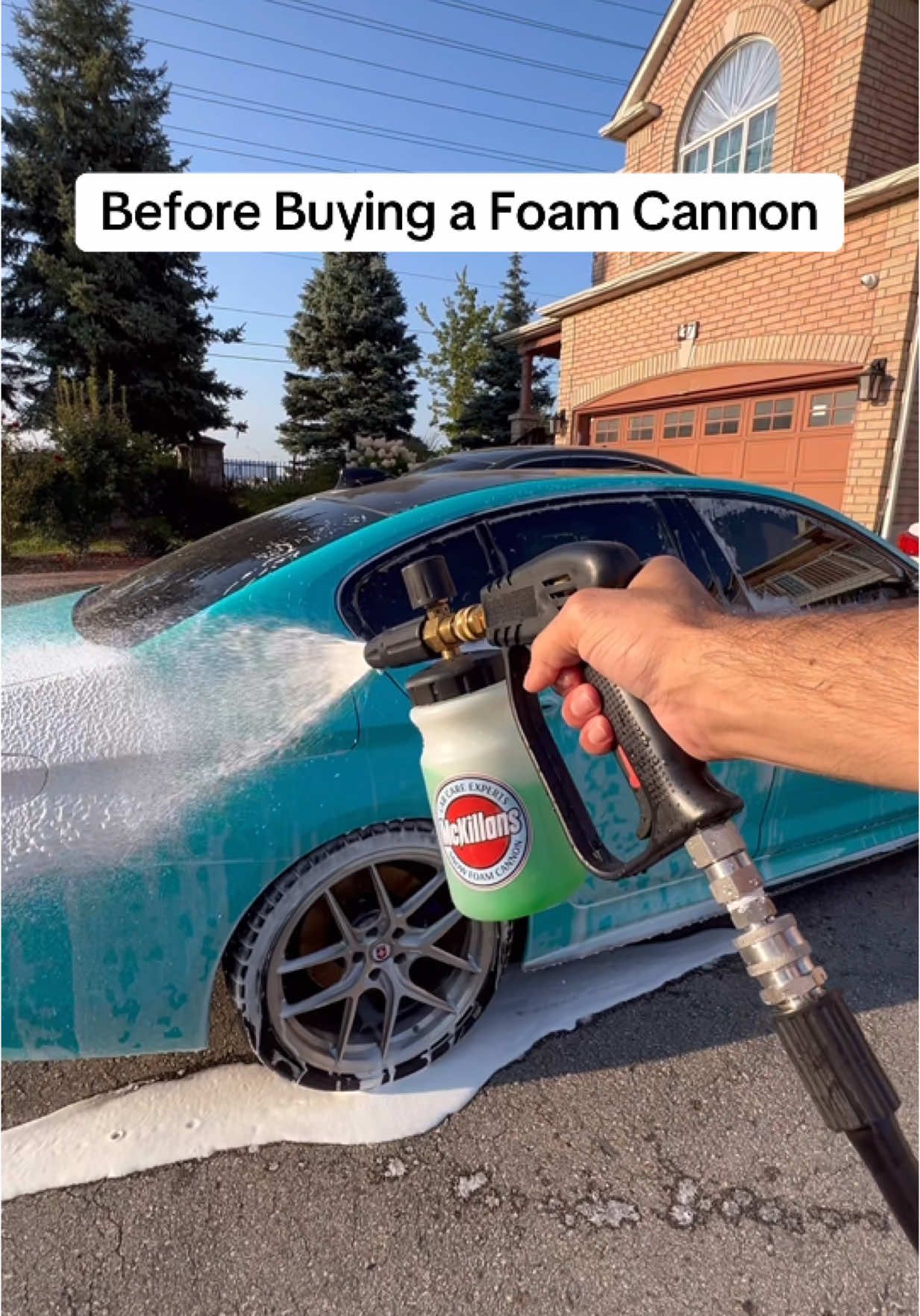 Here’s what to know before you go and buy a foam cannon #pressurewashing #carguys #foamcannon #detailingcars #detailing #pressurewasher #smallbusinesscheck #carcare #carcleaning 