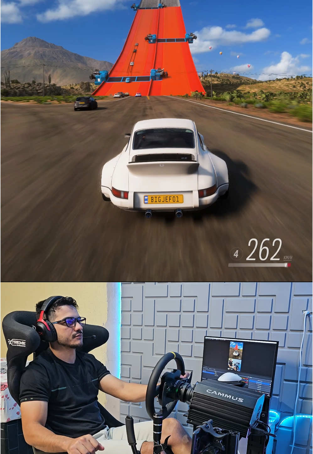 Porsche Turbo RS voando na ponte quebrada do Forza Horizon 5 #viral_video #forzahorizon5 #gaming #gamingcommunity #porsche #forza 