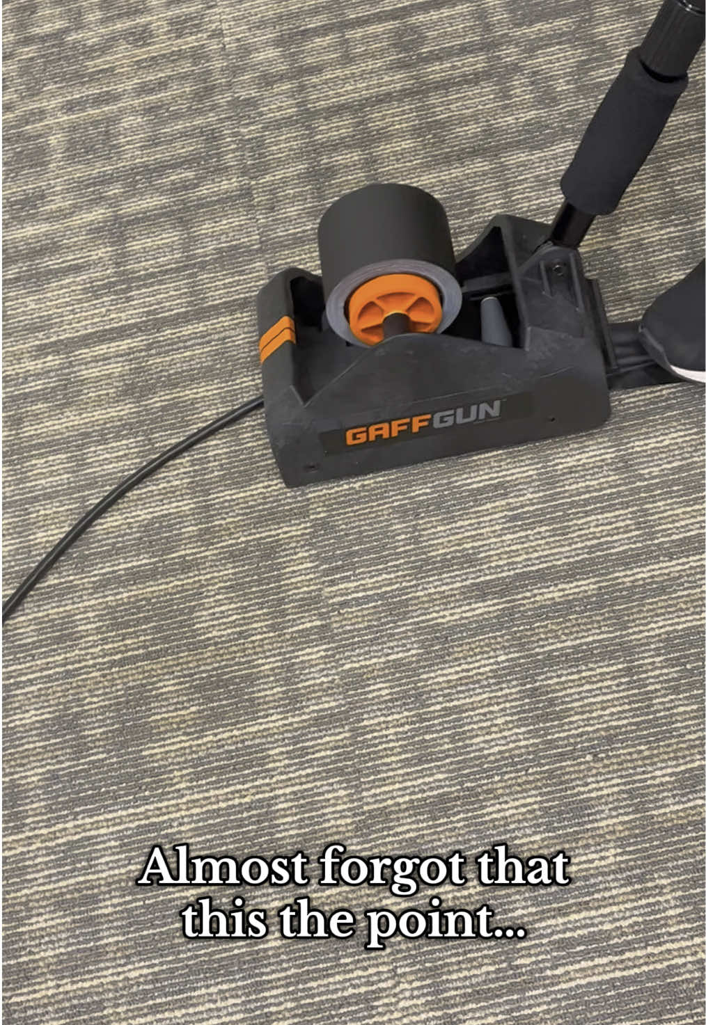 not having to lay tape by hand😍✨ #gaffgun #audiovisual #gaffer #satisfying #cablemanagement #liveevents #gafferstape 