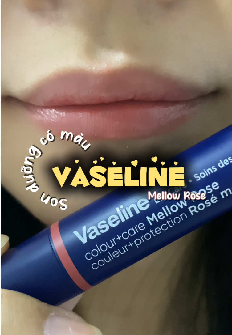 Swatch son dưỡng có màu Vaseline  Mollew Rose #swatchson #vaseline #sonduong #sonmoi #mellowrose 