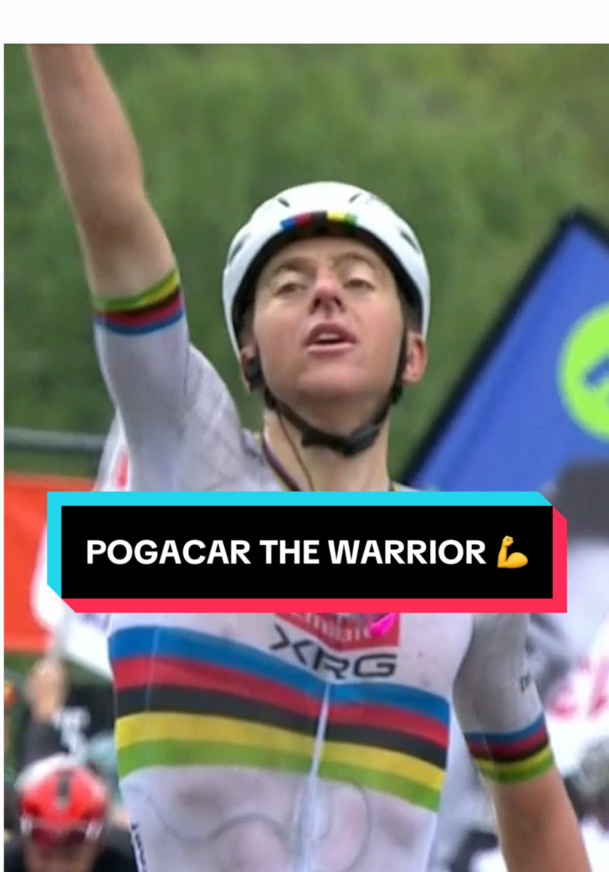 The warrior emerges victorious 💪💥 #cycling #flechewallonne #pogacar 