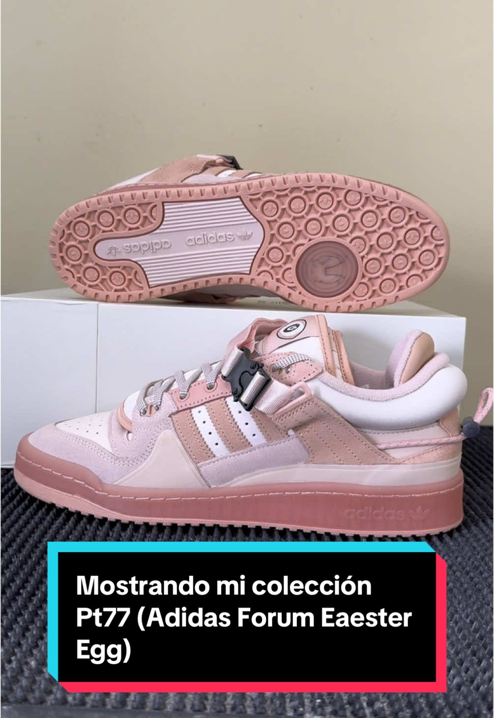 Los Adidas Forum low Easter Egg de Bad bunny son mis favoritos de todos los pares que han sacado en conjunto 😩🙏 #fyp #viral #sneakers #adidas #OOTD 