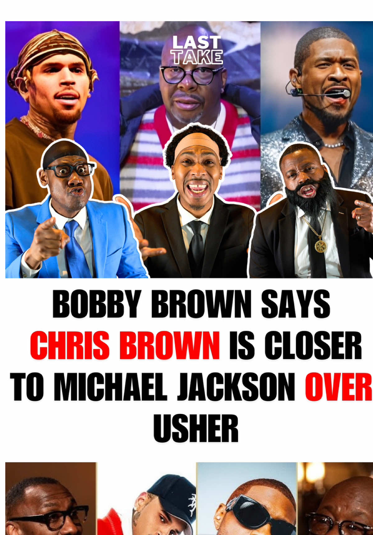 Bobby Brown says Chris Brown, Not Usher, Is Closer To Michael Jackson🤔 w/ @lasttakeshow @Rashad Bashir @Thefudgeshuffle #bobbybrown #chrisbrown #shannonsharpe #usher #michaeljackson #lakersin5 