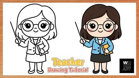 how to draw a teacher #HowToDraw #TeacherDrawing #DrawingTutorial #ArtTok #EasyDrawing #ForYou #FYP #ArtForBeginners #StepByStepDrawing #TikTokArt