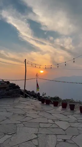#CapCut Enjoy the sunset 🌅 view from Namkihomestay 🙏❤️🌅🌅#namkihomestay #welcometonamkihomestay #ajirkot_gorkha #vistnepal2025🇳🇵 