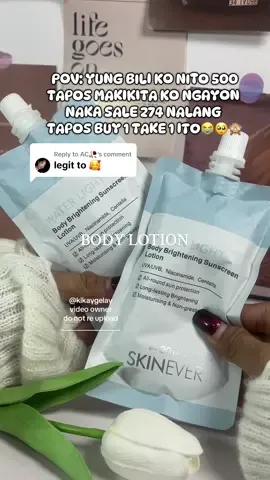 Replying to @AC🥀 TRUE SISZT 💯😱🙈 @SKINEVER PH ✨ #bodylotion #bodysunscreen #sunscreen #skinever #bodysunscreenlotion #graceandglowlotion #cleangirl #trending #viral #fyp #44sale 