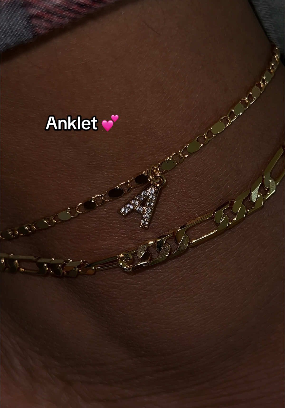 you can choose silver or gold and they’re doing free shipping 💕 #fyp #anklet 