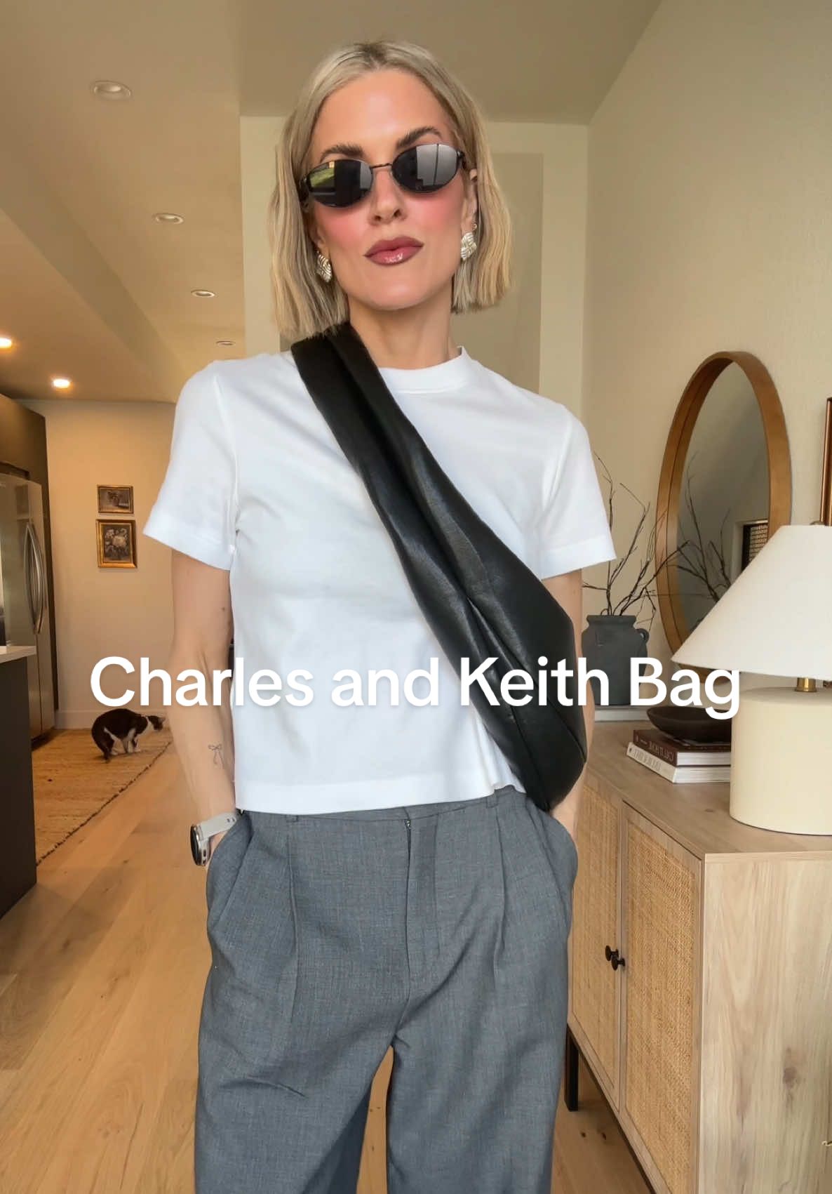 this material is like butter!!! Bag is @CHARLESKEITHOFFICIAL 🖤🖤#imwithcharlesandkeith #blackbag #purse #pursetok #charlesandkeith 