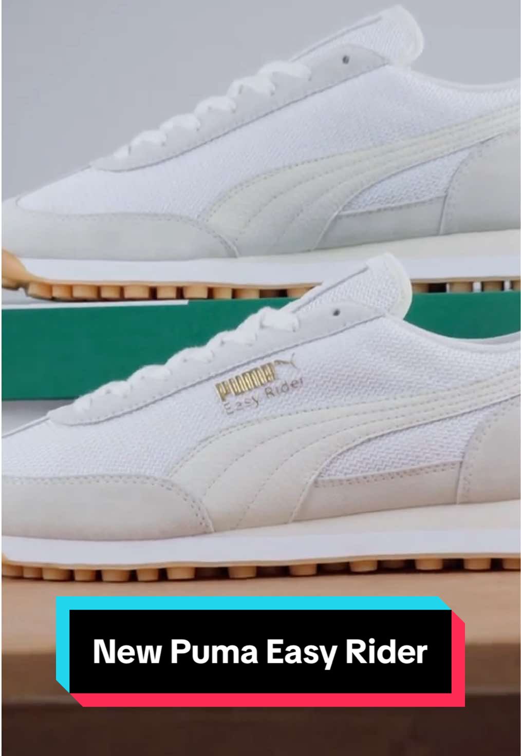 Check out the Puma Easy Rider white/ivory colourway. A great everyday style. Get yours now through the link in our bio! . . #80scasualclassics #puma #easyrider #trainers #pumaarchive #fyp #foryoupage