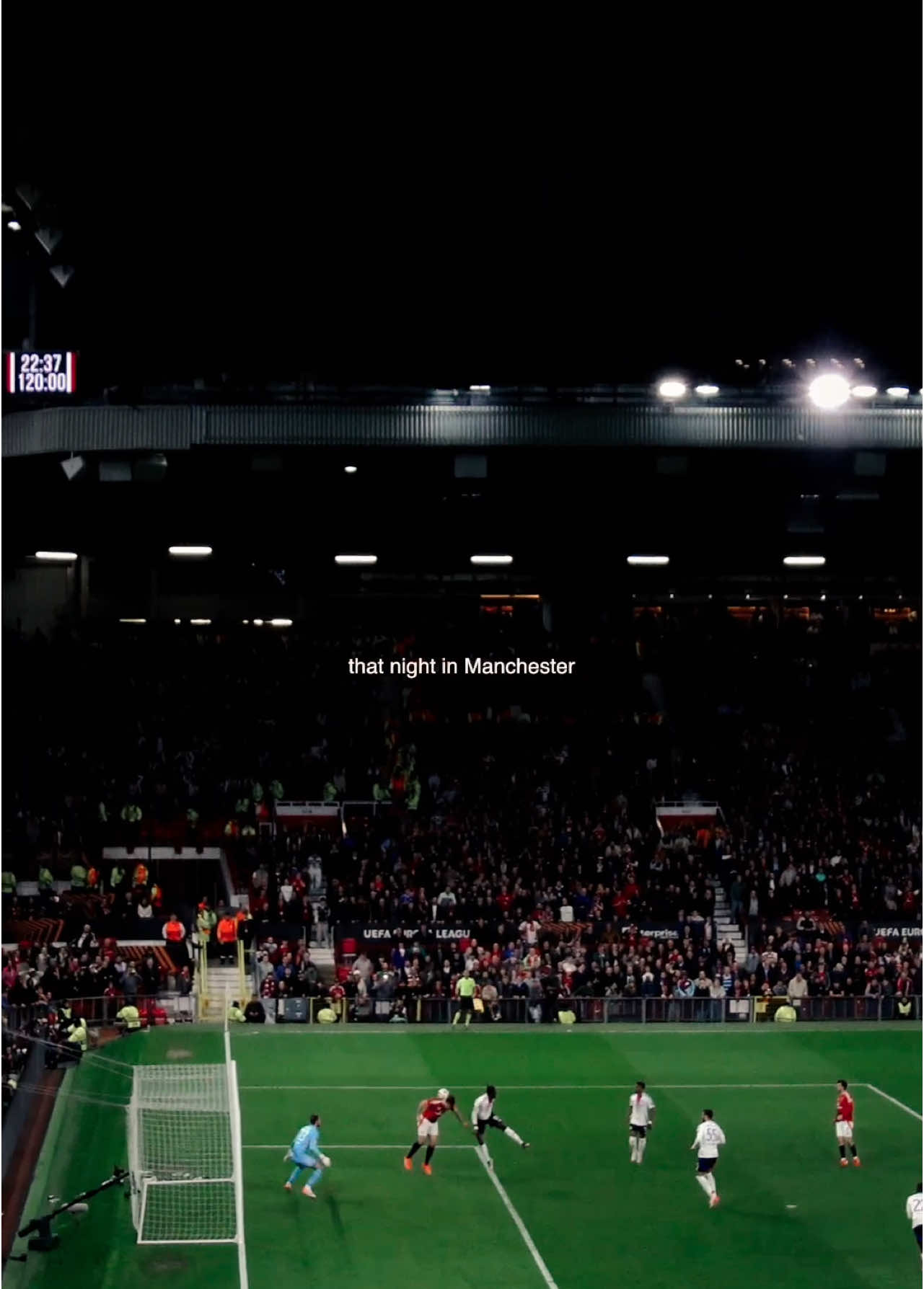 that night in Manchester. #MUFC #ManchesterUnited #OldTrafford #ThatNightInManchester #FootballCulture #MatchdayVibes #GoalCam #BBCCommentary #ManUtd #EuropeanNights #FanPerspective #UnitedWeStand #FootballContent #stretfordend 