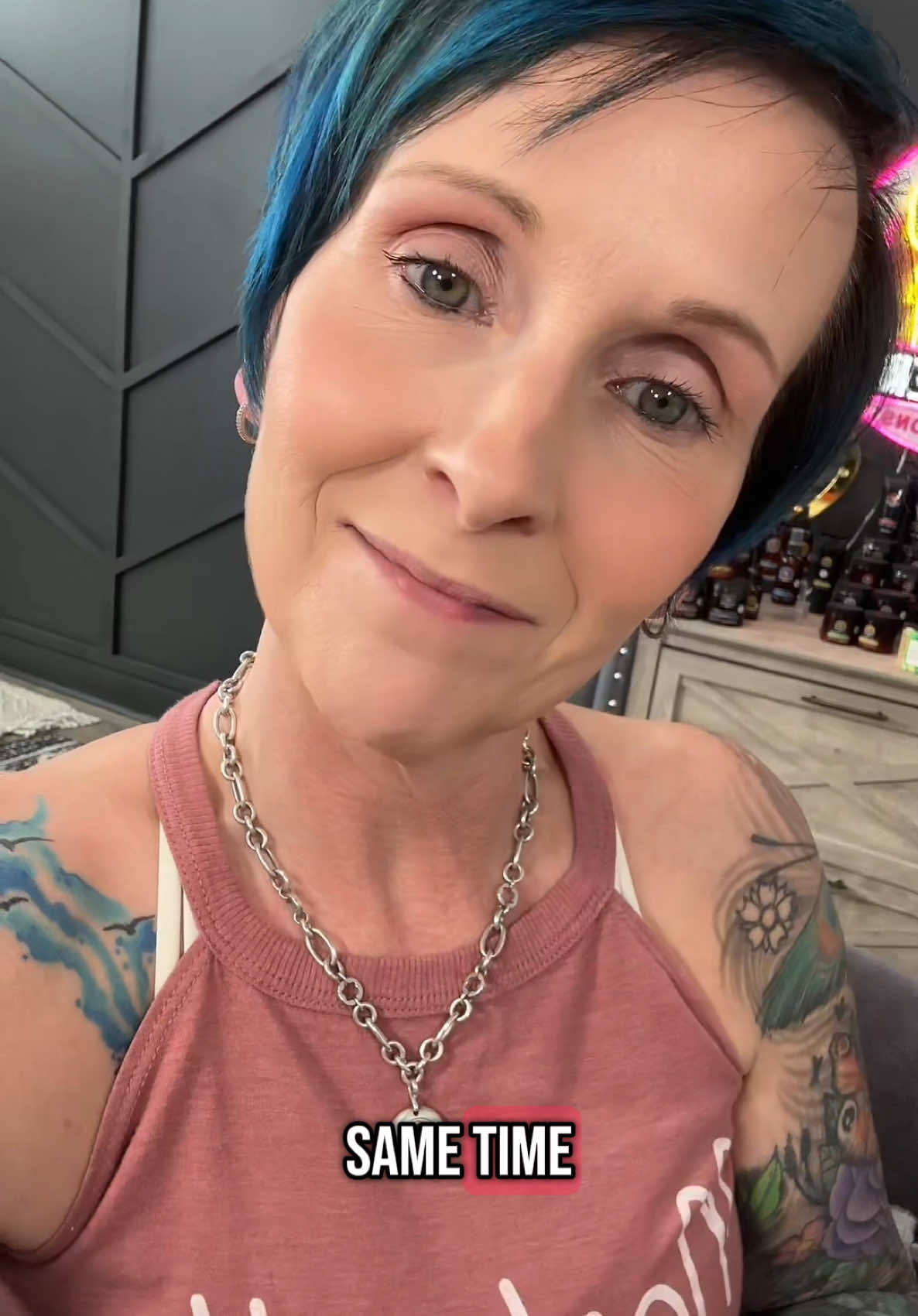 Question: “What’s it like being in your 50s?”  Welp… it’s a beautiful mix of peace, back pain, memory loss, and spontaneous combustion. Liberated? Yes. Mentally stable? Also yes—unless I’m out of snacks or my fan breaks. Welcome to the era of zero fuggs and maximum sweat. 🔥  Tag your favorite hot mess over 50—we’re thriving and unhinged.  #GenX #Midlife #menopause #hotflashes #funnywomenover50 #RealTalkWithSherri #Relatable #therealslimsherri 
