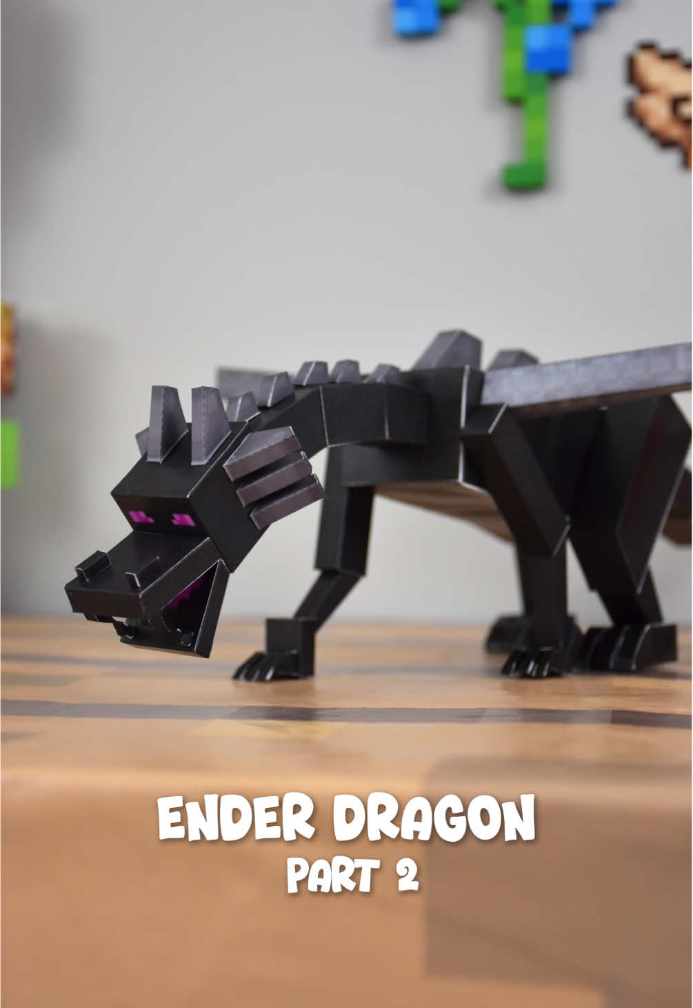 Replying to @gokgokgok🦑🐇 Minecraft Ender Dragon Part 2 #papercraft #enderdragon #Minecraft #diyminecraft #minecrafttutorial #voxel #artistsoftiktok #origami #minecraftorigami 