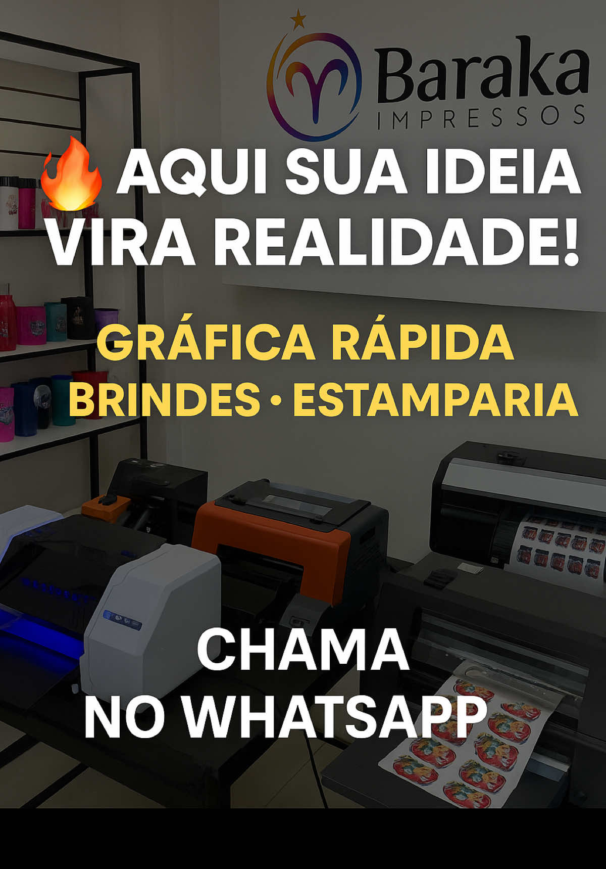 ✂️ Bastidores da Baraka Impressos! Gráfica rápida, comunicação visual, estamparia e brindes com DTF UV. 🎯 Personalize, valorize, impressione! ✅ Orçamento pelo WhatsApp! #dtfuv #barakaimpressos #manaus #personalizados #gráficarapida #brindespersonalizados #comunicacaovisual